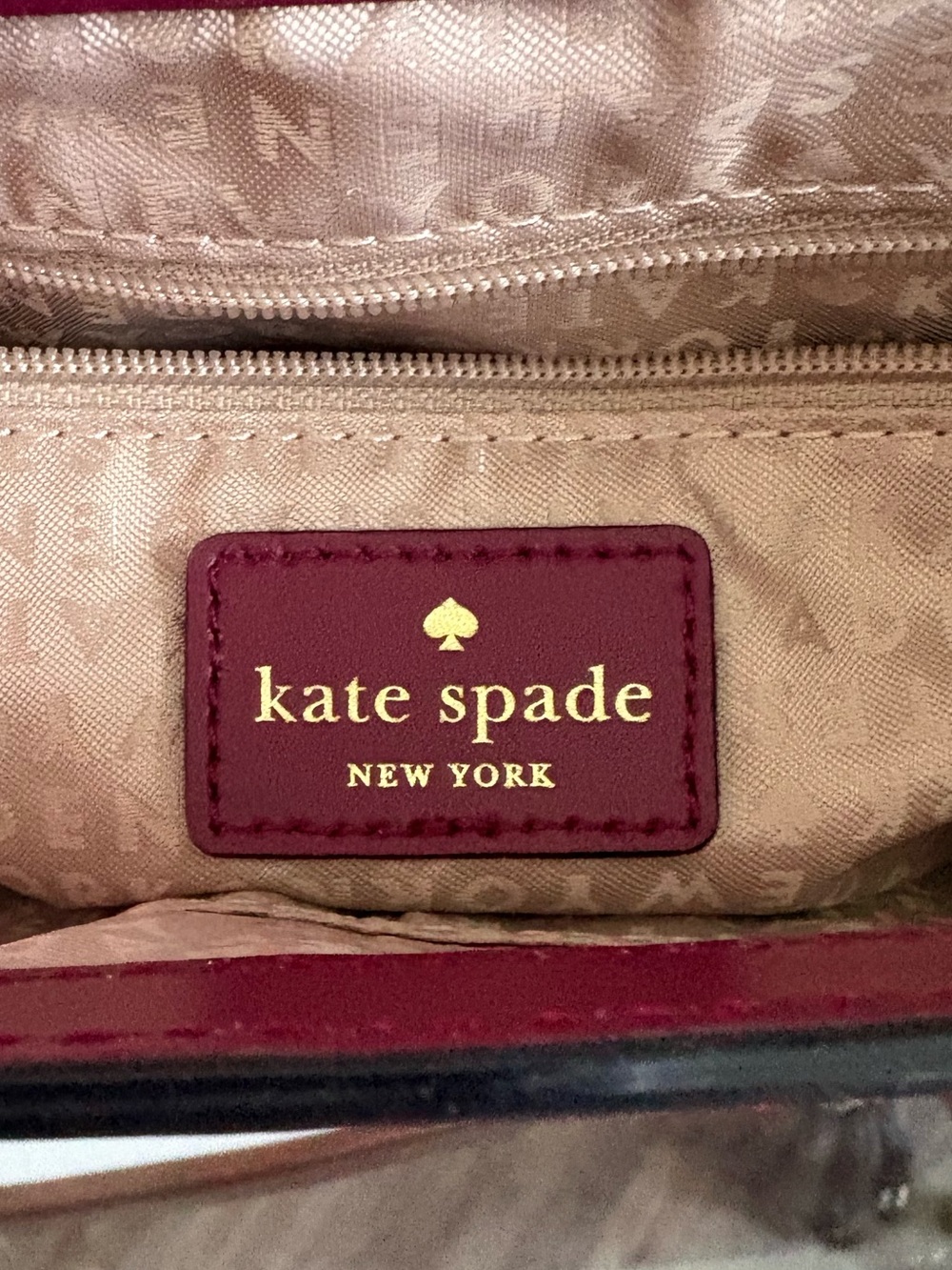 ♥️♥️KATE SPADE DOREEN BOND STREET RED PLUM LEATHER CROSSBODY BAG!♥️♥️ - Picture 9 of 10